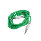 Кабель аудио AUX Krutoff Nylon, Jack 3.5 мм(m)-Jack 3.5 мм(m), 1 м, зеленый - Фото 2