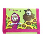 Кошелек "Маша и Медведь" Подсолнухи, салатовый - Фото 1
