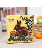 Салфетки бумажные «Пасхальный кролик», 2 слоя, 33×33 см, 20 шт. - Фото 4