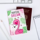 Набор паспортная обложка и брелок "Фламинго" - Фото 3
