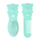 Расчёска детская «Мишка», 2 шт., зеленый - Фото 4