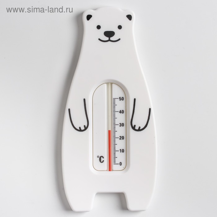 Термометр универсальный «Мишка», цвет белый - Фото 1