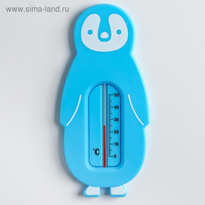 Термометр Детский, универсальный «Пингвин», цвет голубой - Фото 1