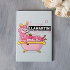Набор Llamartini: гель для душа во флаконе шампанское, 250 мл, нежный парфюм; ежедневник, А5, 80 л - Фото 6