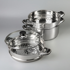 Мантоварка Катунь «Алтын», 12.7 л, d=26 см, 2 секции, капсульное дно, индукция, нержавеющая сталь - Фото 2