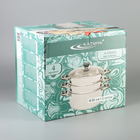 Мантоварка Катунь «Алтын», 12.7 л, d=26 см, 2 секции, капсульное дно, индукция, нержавеющая сталь - Фото 4