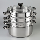 Мантоварка Катунь «Алтын», 16.2 л, d=26 см, 3 секции, капсульное дно, индукция, нержавеющая сталь - Фото 1