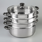 Мантоварка Катунь «Алтын», 21.5 л, d=30 см, 3 секции, капсульное дно, индукция, нержавеющая сталь - Фото 1