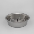 Таз, 7 л, d=35.5 см, дно d=28 см, нержавеющая сталь - Фото 1