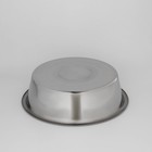 Таз, 7 л, d=35.5 см, дно d=28 см, нержавеющая сталь - Фото 3