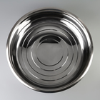 Таз из нержавеющей стали, 9 л, d=39 см, дно d=32 см - Фото 2