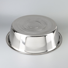 Таз из нержавеющей стали, 12 л, d=44 см, дно d=33 см - Фото 3