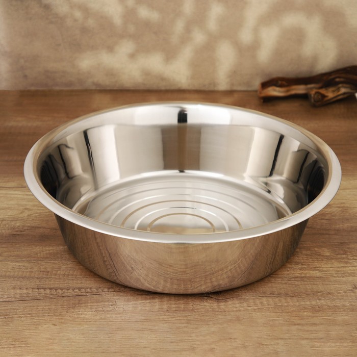 Таз, 15 л, d=47 см, дно d=36 см, нержавеющая сталь - Фото 1