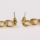 Серьги из металла «Цепочки» полукруг, цвет золото - Фото 3