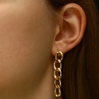 Серьги из металла «Цепочки» полукруг, цвет золото - Фото 4