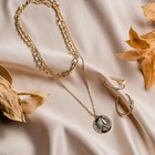 Кулон «Цепь» античность, цвет золото, 45 см - фото 25671967