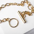 Колье "Цепь" три кольца, цвет золото, L=50 см - фото 26596196