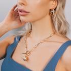 Колье «Цепь» сфера, цвет золото, L=50 см (комплект 2 шт) - фото 24420762