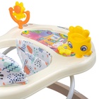 Ходунки «Солнышко», 7 колес, муз. игрушки, светло-бежевый - Фото 9