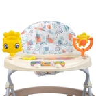 Ходунки «Солнышко», 7 колес, муз. игрушки, светло-бежевый - Фото 3