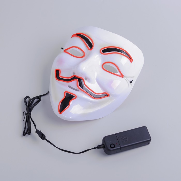 Карнавальная маска «Гай Фокс», световая - фото 1876105147