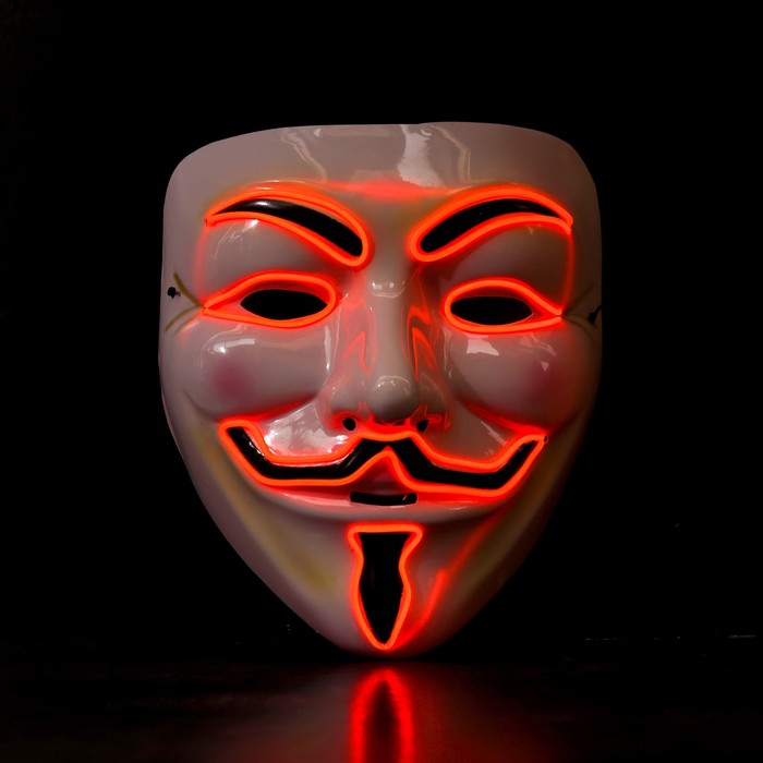 Карнавальная маска «Гай Фокс», световая - фото 1898287672
