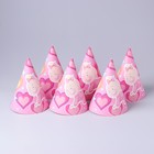 Колпак бумажный «Девочка», набор 6 шт. - фото 24564129