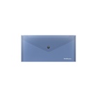 Папка-конверт на кнопке 255 х 130 мм (Travel) ErichKrause "Glossy Vivid", полупрозрачная, 180 мкм, синяя 4864356 - фото 5091278