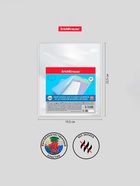 Набор обложек ПП 10 шт., 212×347 мм, 80 мкм, ErichKrause, Fizzy Clear, для тетрадей и дневников, с тиснением, фиксированная - Фото 5