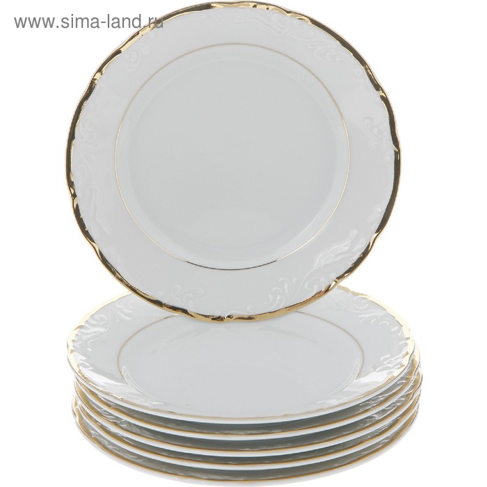 Тарелка десертная Tulip, декор «Белоснежный тюльпан, золотые держатели», 19 см - Фото 1