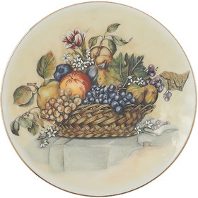 Тарелка настенная «Натюрморт с виноградом», 19 см