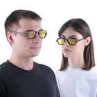 Очки солнцезащитные «OneSun. Прямоугольные», uv 400, линза 3.5×5 см, жёлтые - Фото 4