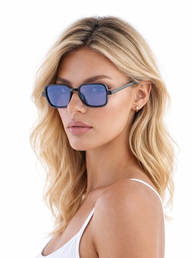 Очки солнцезащитные «OneSun. Прямоугольные», uv 400, линза 3.5×5 см, голубые  (артикул 4703634)  большой выбор товаров оптом и в розницу по низким ценам с доставкой