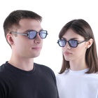 Очки солнцезащитные «OneSun. Прямоугольные», uv 400, линза 3.5×5 см, голубые - Фото 4