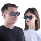 Очки солнцезащитные «OneSun. Прямоугольные», uv 400, линза 3.5×5 см, чёрные - Фото 2