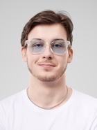 Очки солнцезащитные «OneSun. Wayfarer», uv 400, линза 4.5×5 см, голубые - Фото 3