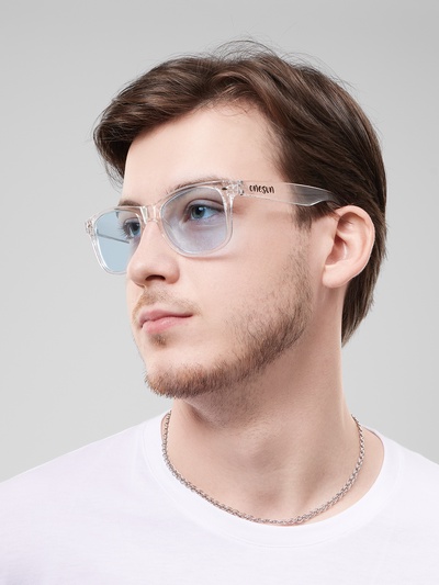 Очки солнцезащитные «OneSun. Wayfarer», uv 400, линза 4.5×5 см, голубые