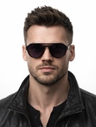 Очки солнцезащитные OneSun, uv 400, 14×14×5 см, линза 4.5×5.2 см, градиент - Фото 3