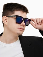 Очки солнцезащитные «OneSun. Wayfarer», uv 400, линза 4.5×5.2 см, зеркальные, чёрный, разноцветный - Фото 4