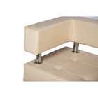 Диван офисный двухместный «Райли», экокожа, цвет бежевый глянец - Фото 2