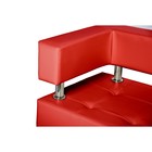 Диван офисный двухместный «Райли», экокожа, цвет красный глянец - Фото 2
