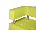 Диван офисный двухместный «Райли», экокожа, цвет лайм глянец - Фото 2