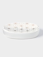 Набор аксессуаров для ванной комнаты Доляна «Андромеда», 3 предмета, дозатор 250 мл, мыльница, стакан, белый - Фото 3