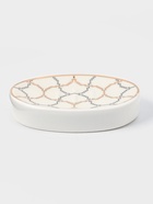 Набор аксессуаров для ванной комнаты Доляна «Сицилия», 3 предмета, дозатор 350 мл, мыльница, стакан - Фото 4