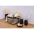 Набор аксессуаров для ванной комнаты Доляна «Венера», 3 предмета, дозатор 350 мл, мыльница, стакан, чёрный - Фото 9