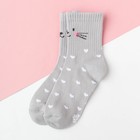 Носки детские KAFTAN «Зайчик», размер 18-20, цвет серый (комплект 2 шт) - фото 21043295