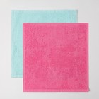 Набор полотенец в корз. "Сумочка" (вид5) 30*30 см-2шт,100% хлопок - Фото 3