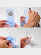 Ценникодержатель 12?8 пластик 1 мм, прозрачный (комплект 9 шт) - фото 43700612