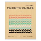 Тетрадь предметная «Арт», 40 листов в клетку "Обществознание" со справочным материалом, обложка мелованный картон, ВД-лак - Фото 1