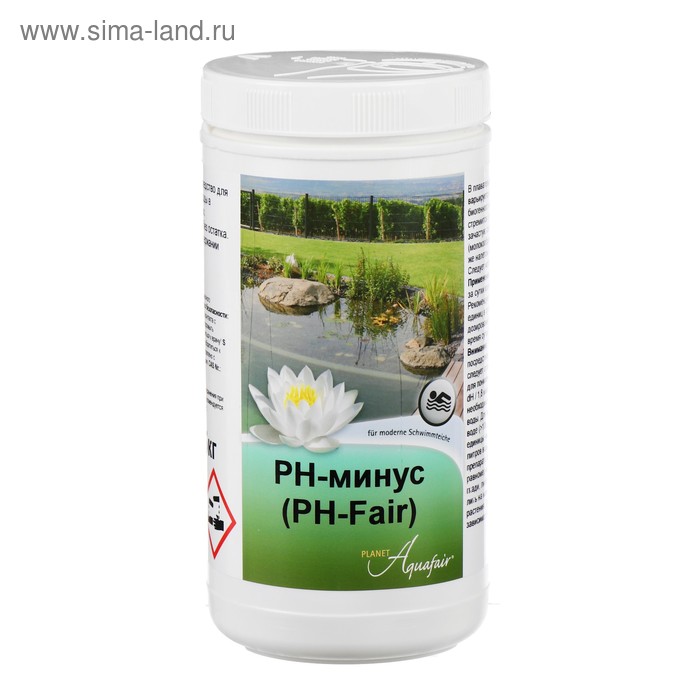 Средство для коррекции кислотности воды pH-минус (PH-Fair), 1,5 кг - Фото 1